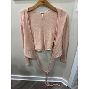 Free People Cashmere Reversible Wrap Sweater